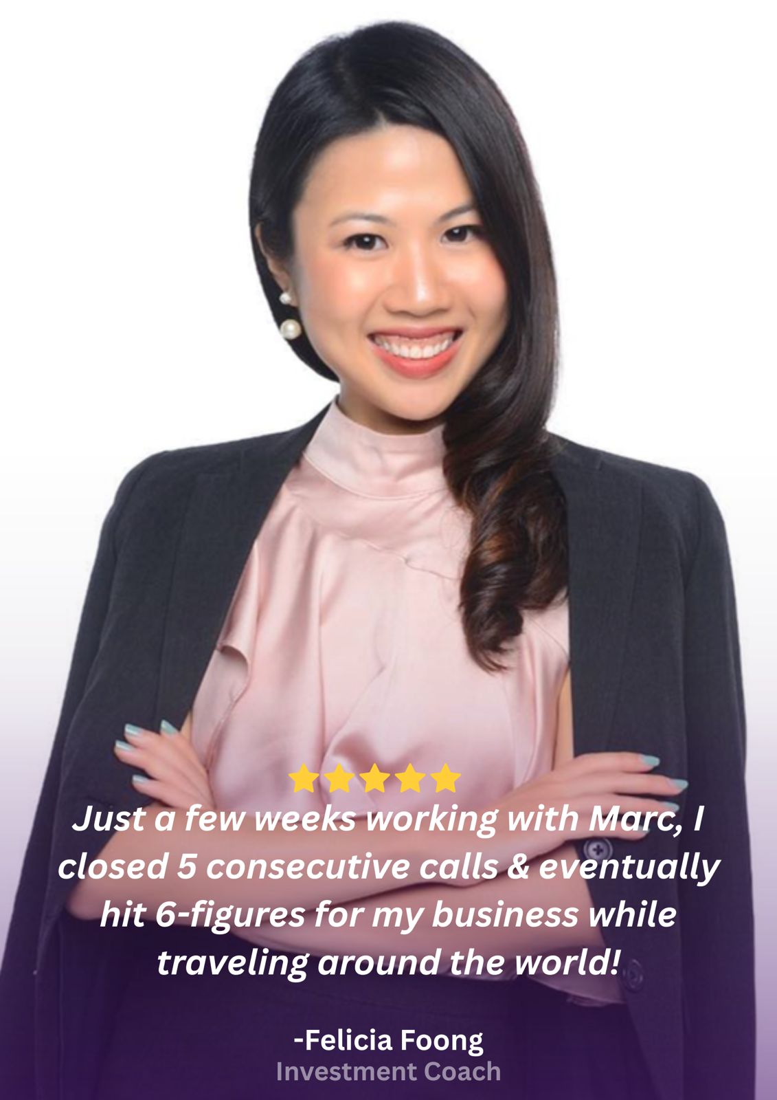 Client testimonial card